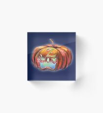 Zorro Pumpkin Acrylic Block