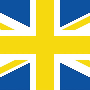 union jack with yellow cross