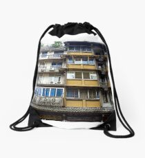 Chinese Architecture Drawstring Bag