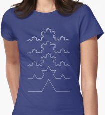 Die Koch-Kurve Tailliertes T-Shirt für Frauen