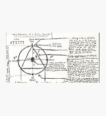 faulty schematic of a broken machine Photographic Print