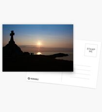 As the sun sets. Postcards