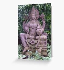 Lakshmi, Hindu goddess of Prosperity (Bhubaneshwar) Greeting Card