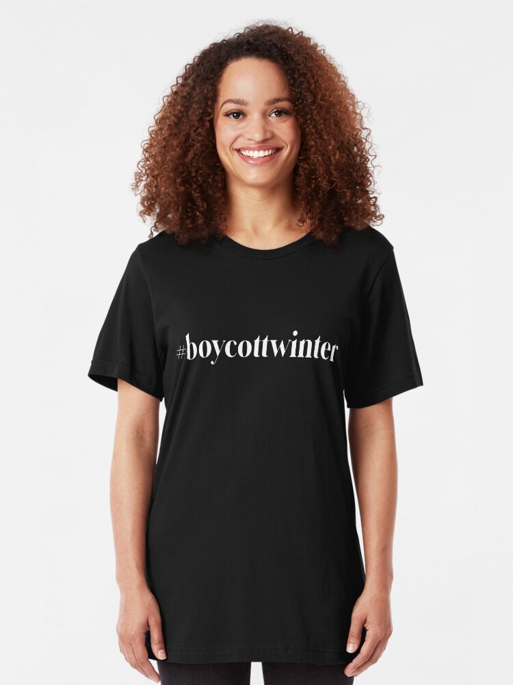 Alternate view of #boycottwinter Slim Fit T-Shirt