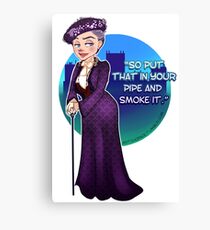 Violet Crawley, the Dowager Countess of Grantham Canvas Print