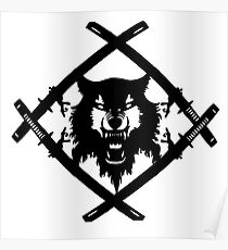xavier wulf hohle Truppe BW Poster