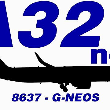 Artwork thumbnail, A321neo 8637 G-NEOS (Black Print) by AvGeekCentral