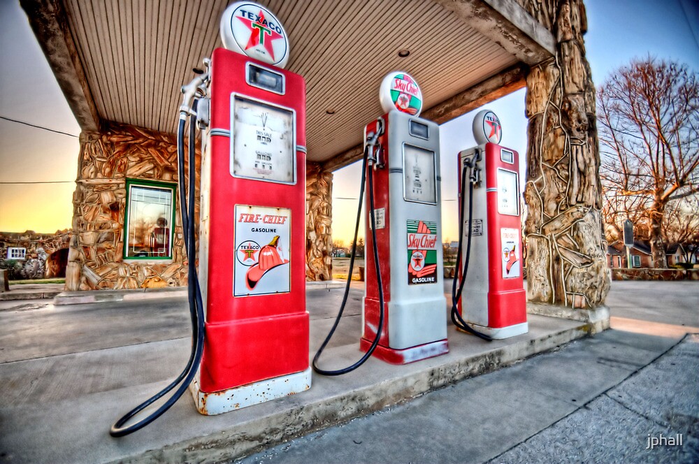 "Old Gas Station Decatur, Texas" by jphall Redbubble