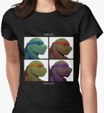 Turtlez: Pizza Dayz Women's Fitted T-Shirt
