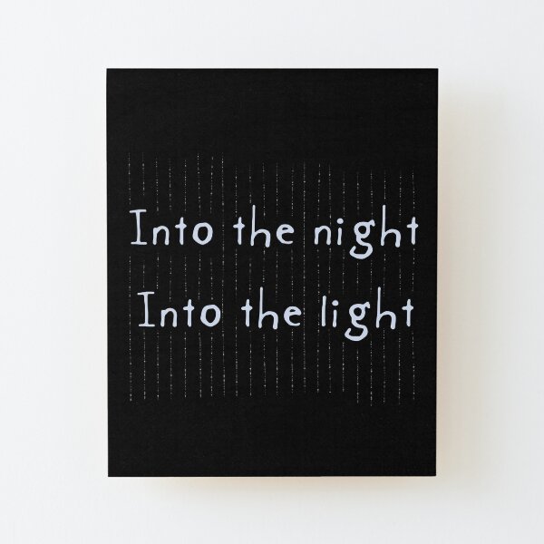 Into the Light Wood Mounted Print