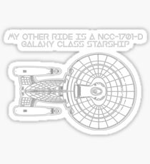 Meine andere Fahrt ist eine NCC-1701-D Sticker