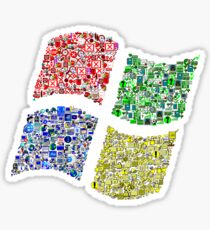 Classic Icons Windows Logo Sticker