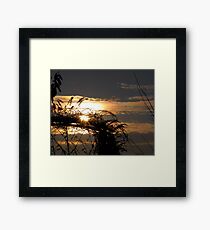 The Beautiful End of a Sunny Day Framed Print