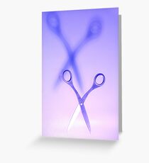 Shadowing Scissors - 114 Views Greeting Card