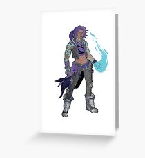 Amara The Siren Borderlands 3 The Tiger of Partali Greeting Card