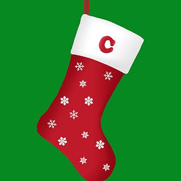 christmas stocking letter c