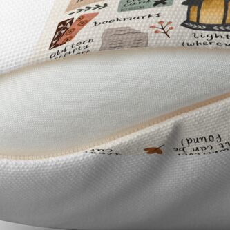Alternate view of A Bookworm's Belongings Throw Pillow