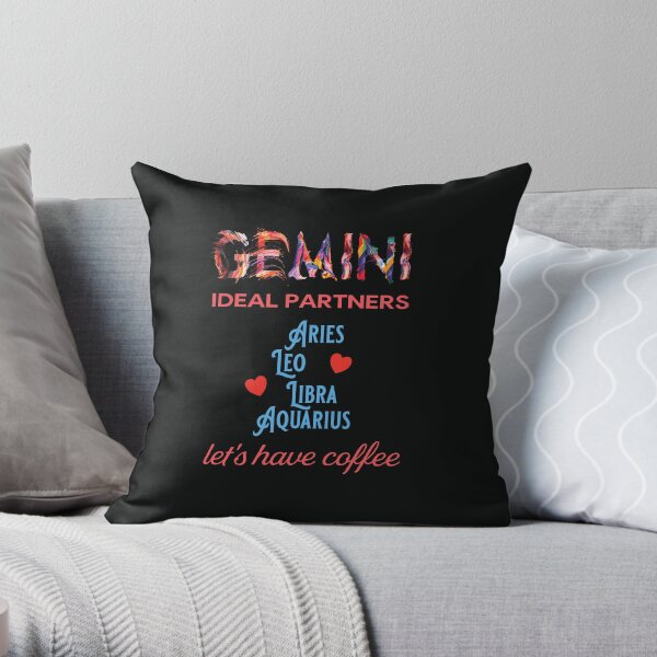 Gemini Ideal Partners Throw Pillow