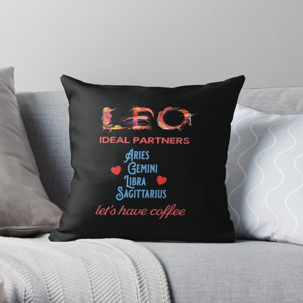 Leo Ideal Partners Throw Pillow