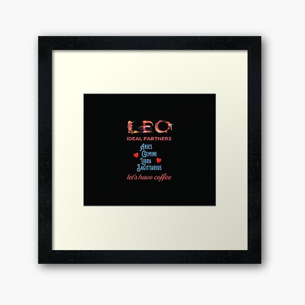 Leo Ideal Partners Framed Art Print