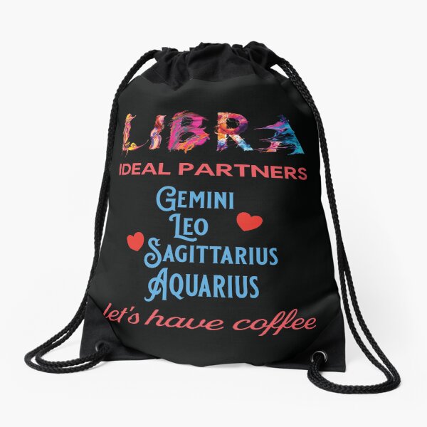 Libra Ideal Partners Drawstring Bag