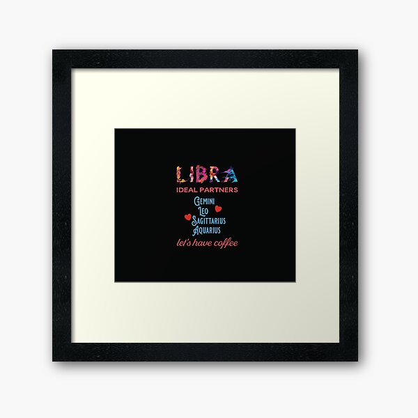 Libra Ideal Partners Framed Art Print