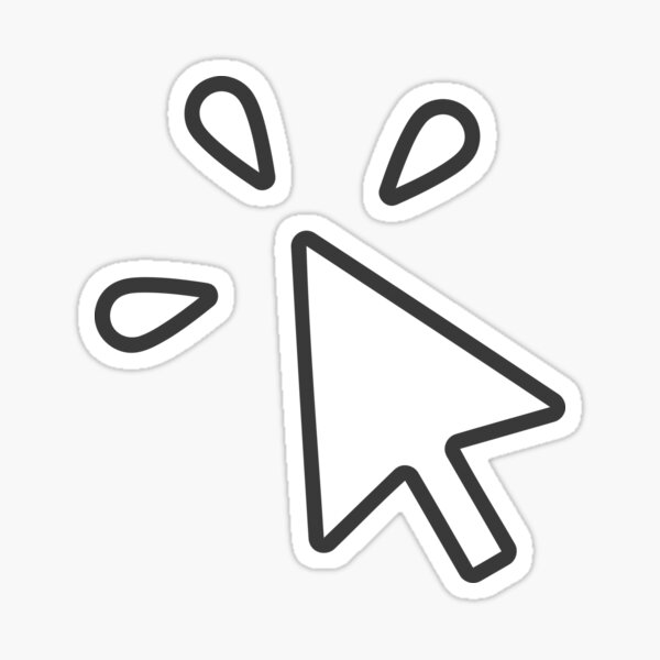 Computer Mouse Click Sticker