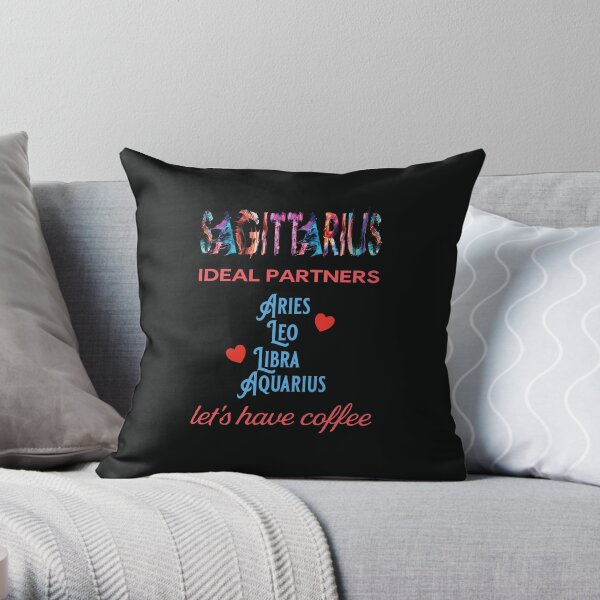 Sagittarius Ideal Partners Throw Pillow