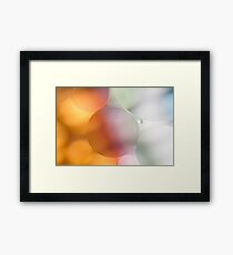 Pastel Bubbles Framed Print