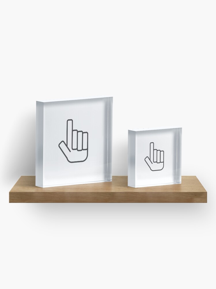 Alternate view of Foam Finger Acrylic Block