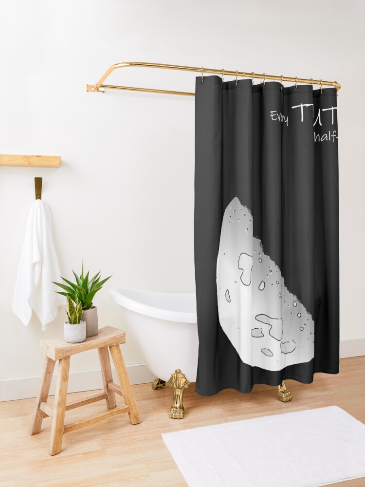 Alternate view of Every Truth Is Half-Truth Shower Curtain