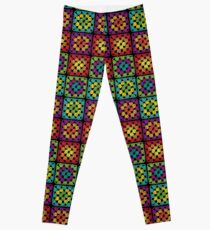 Crochet Granny Square Yarn Pattern Leggings