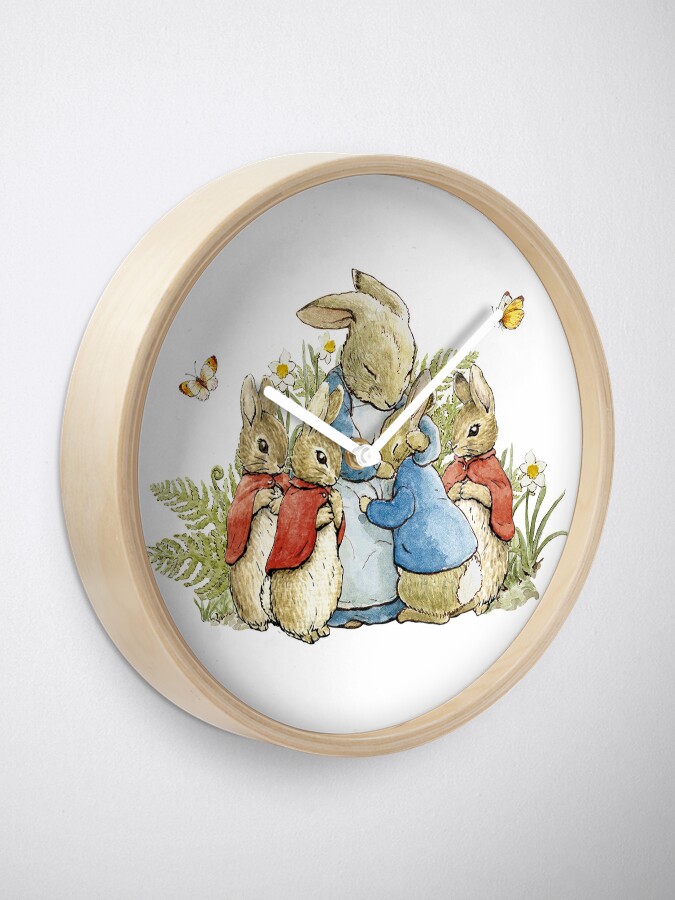 Alternate view of Peter Rabbit With His Family - Beatrix Potter Clock