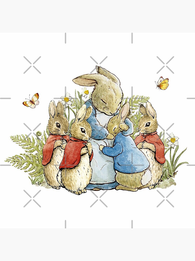 Peter Rabbit With His Family - Beatrix Potter by forgottenbeauty