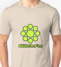 Glitch.Fm Logo - Bright Green Unisex T-Shirt