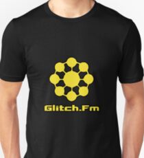 Glitch.Fm Logo - Yellow Unisex T-Shirt