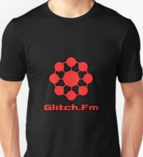 Glitch.Fm Logo - Red Unisex T-Shirt