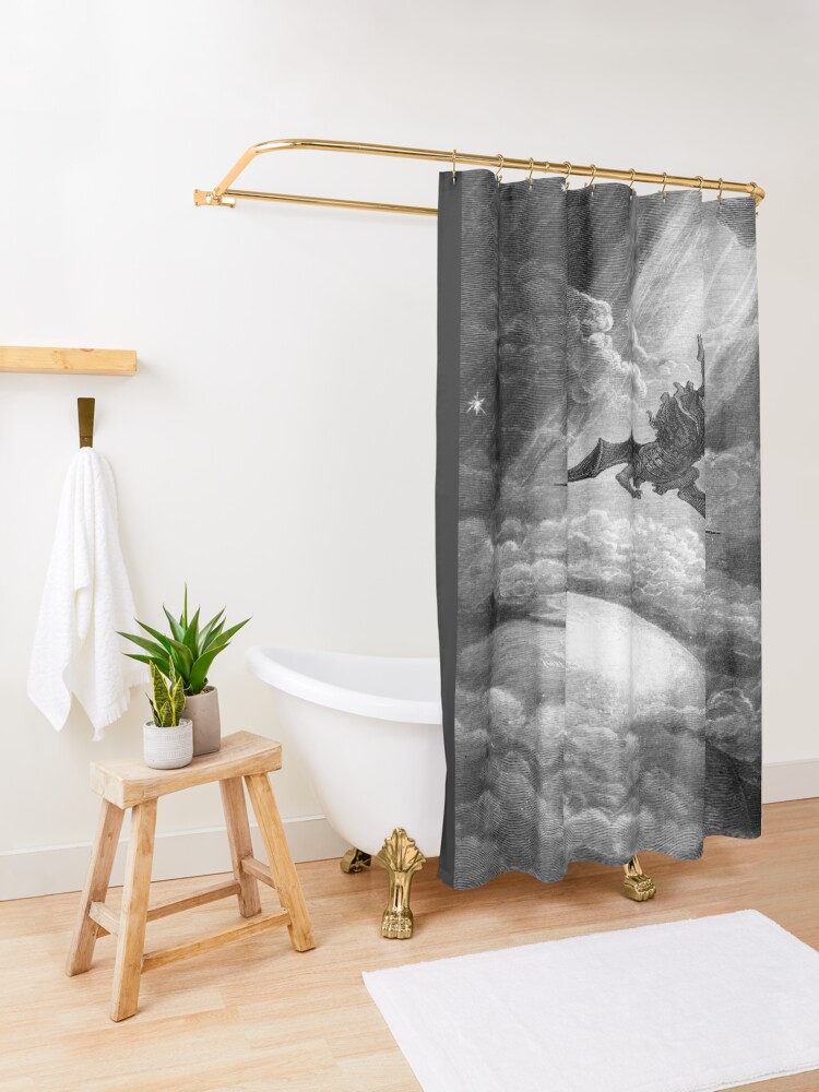 Alternate view of The Fall of Satan - Gustave Dore Shower Curtain