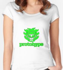Protohype Logo - Green Women's Fitted Scoop T-Shirt
