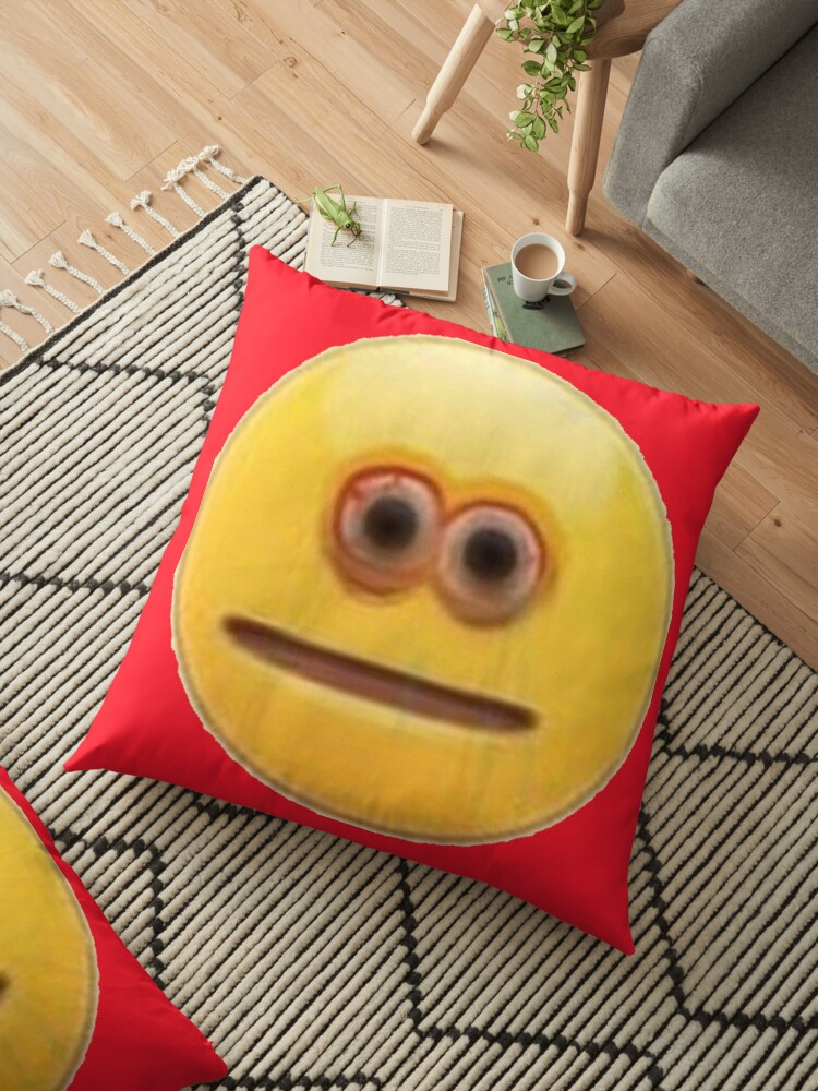 demon emoji pillow