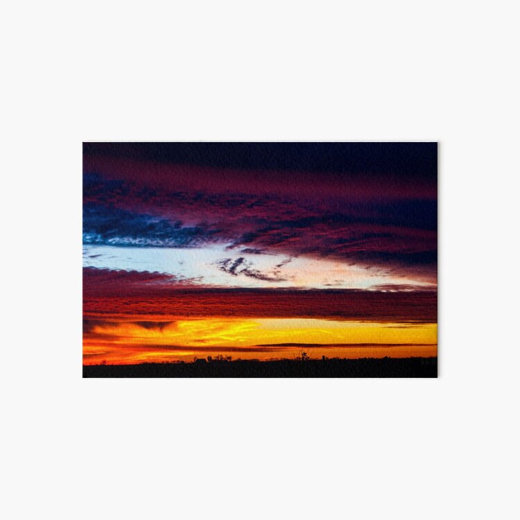 Iowa Sunset Art Board Print
