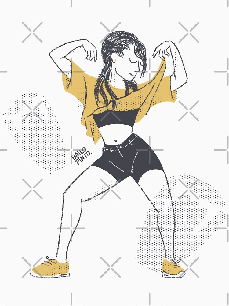 Chica bailando de bailopinto