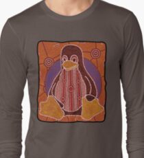 Tux (Solid background) Long Sleeve T-Shirt