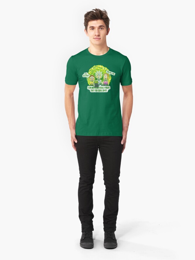 Alternate view of U = SH*T Slim Fit T-Shirt