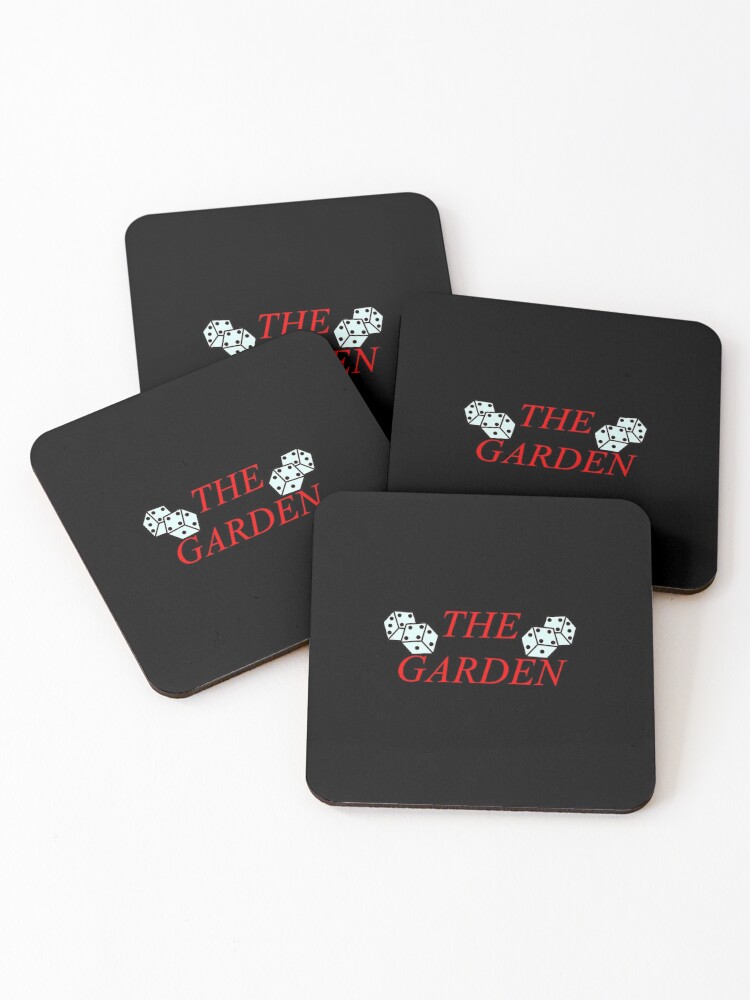 The Garden Band Logo Coasters Set Of 4 By Emcandle Redbubble