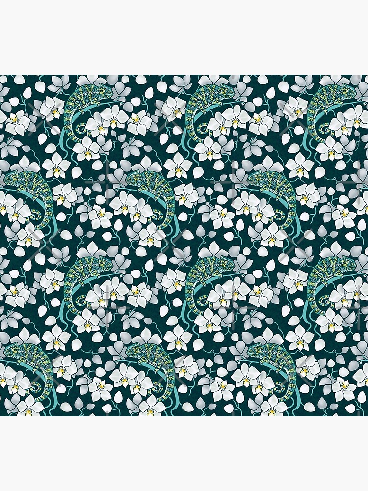 chameleons and orchids by Elenanaylor