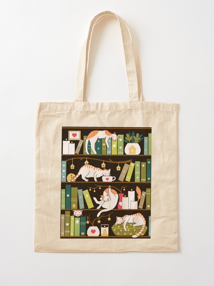 Alternate view of Library cats Tote Bag
