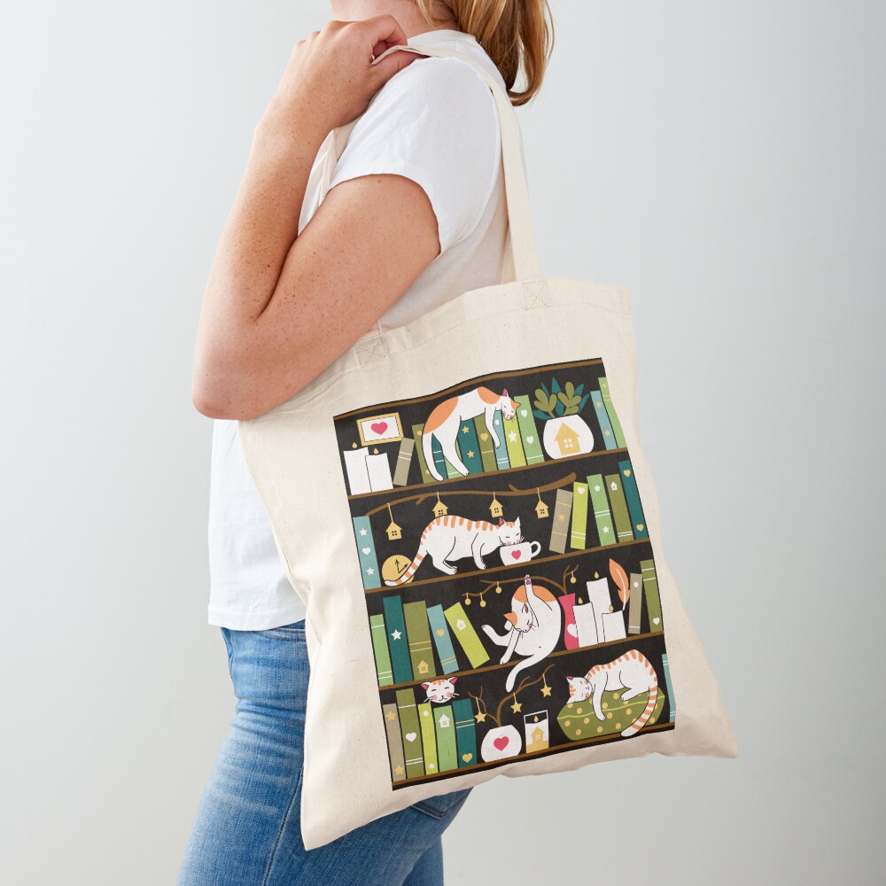 Library cats Tote Bag