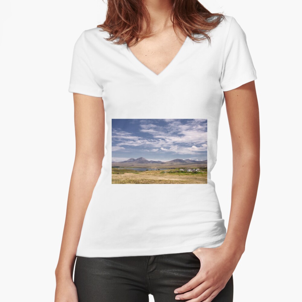Islay: View to Jura Fitted V-Neck T-Shirt