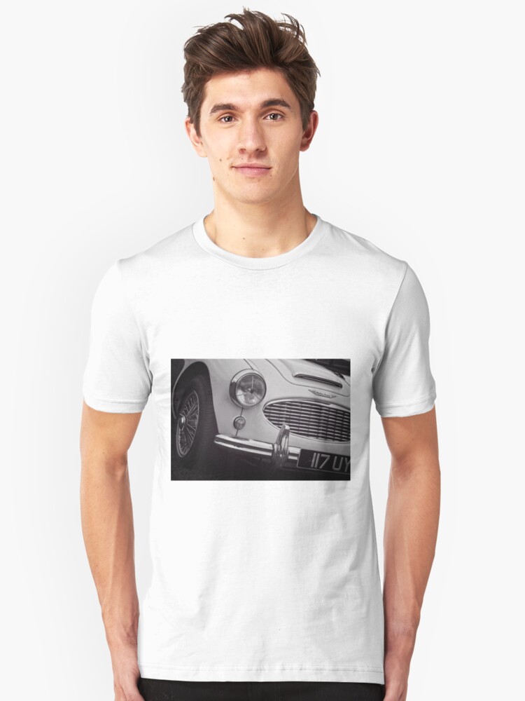 Alternate view of Austin Healey Classic Sports Car Front Slim Fit T-Shirt